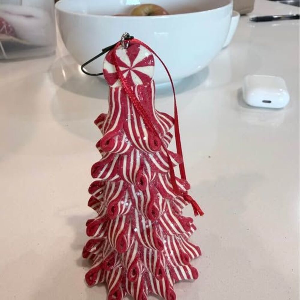 Peppermint Candy Christmas Tree Ornament